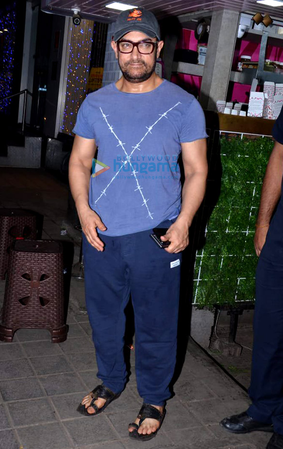 Aamir Khan spotted at a spa in Bandra