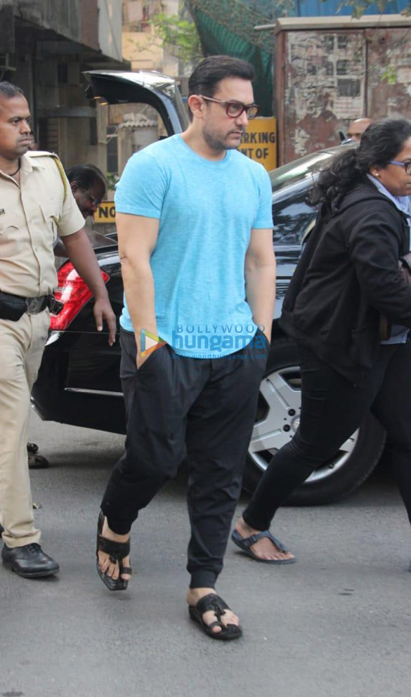 Aamir Khan spotted at a spa in Bandra