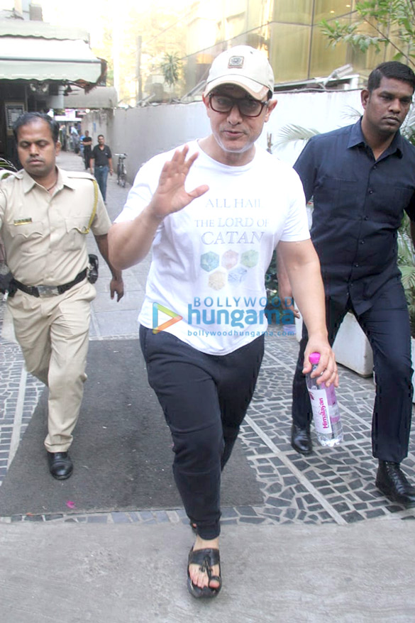 Aamir Khan spotted at a spa in Bandra
