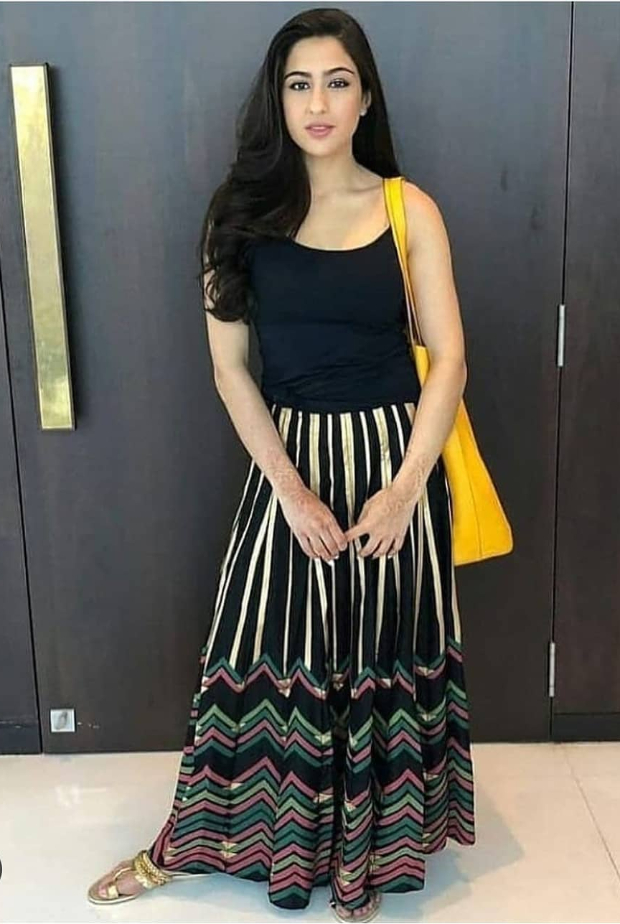 Sara Ali Khan goes boho chic in a Global Desi skirt (1)