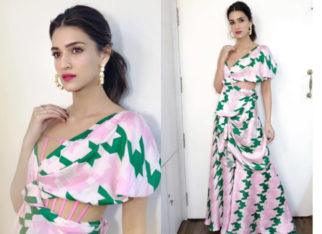 Slay or Nay: Kriti Sanon in an INR 55,000/ Papa Don’t Preach by Shubhika jumpsuit for Luka Chuppi promotions