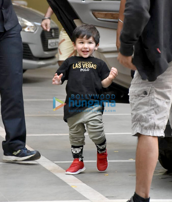 Taimur Ali Khan spotted at his play school in Bandra