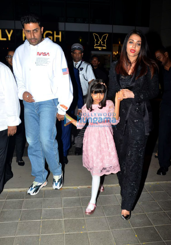 Abhishek Bachchan with family for birthday celebration at Hemant Oberoi in BKC