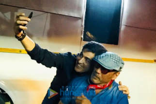 on the sets of the movie Bharat