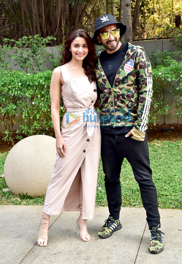 Ranveer Singh and Alia Bhatt snapped promoting their film Gully Boy