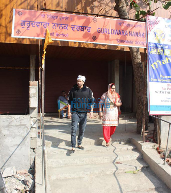 Sunny Singh Nijjar and his mom seek blessings at a Gurudwara in Juhu
