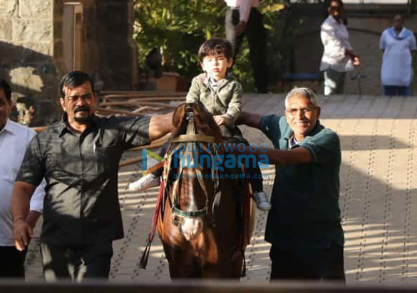 Taimur Ali Khan snapped riding a horse