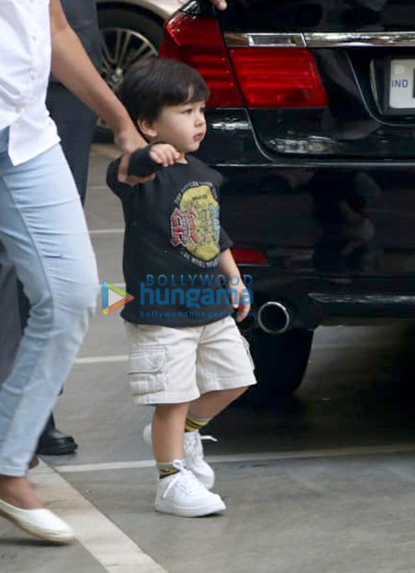 Taimur Ali Khan and Inaaya Naumi Kemmu spotted at playschool