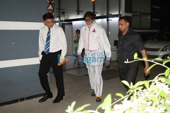 Amitabh Bachchan snapped at a clinic in Juhu