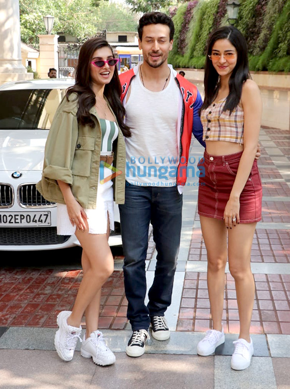 Tiger Shroff, Tara Sutaria and Ananya Panday snapped