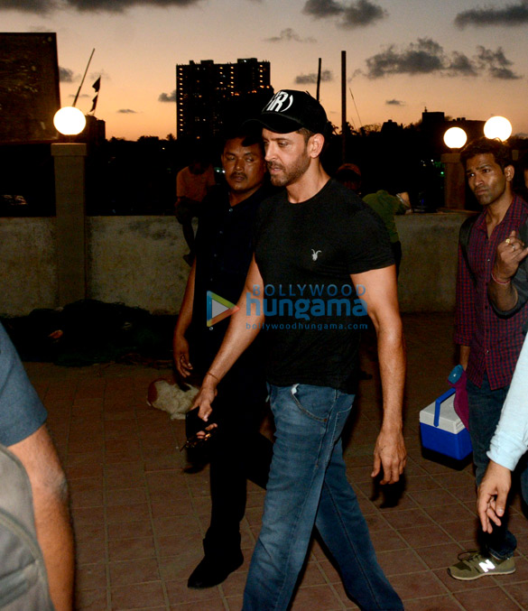 Hrithik Roshan snapped at the Versova jetty
