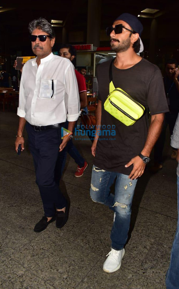 Photos: Ranveer Singh and Kapil Dev and others snapped at the airport