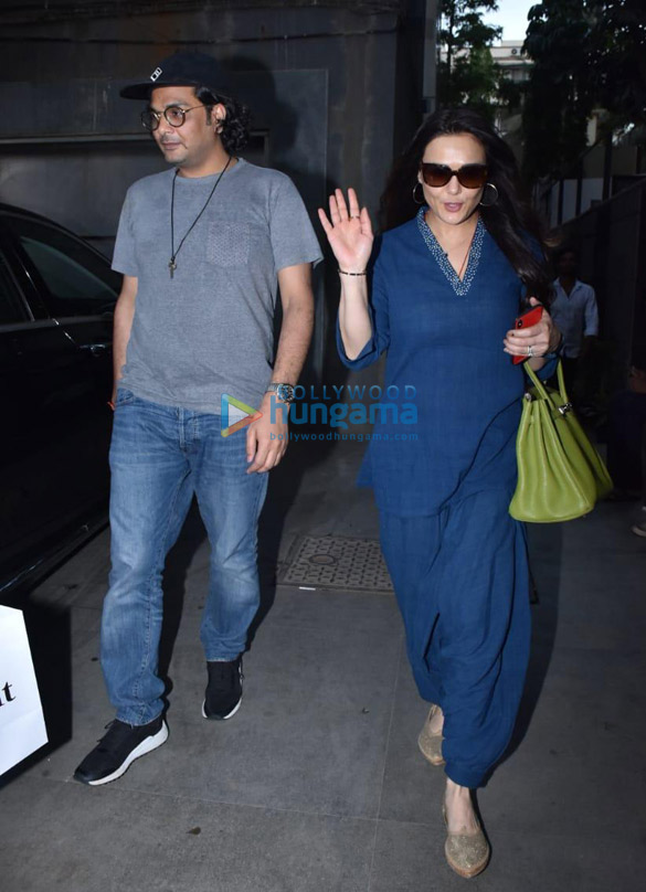 Preity Zinta snapped at Mukesh Chhabra’s office in Juhu