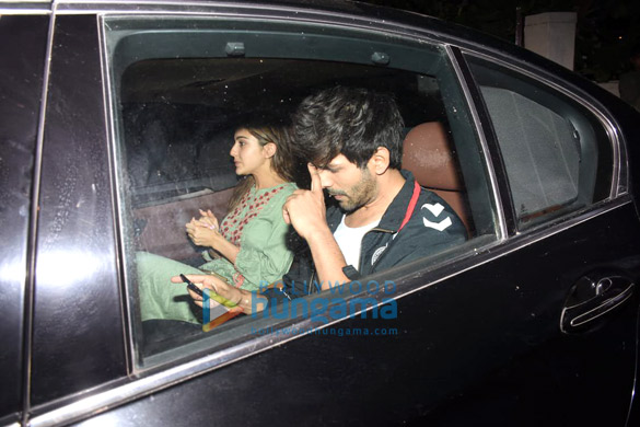 Sara Ali Khan, Kartik Aaryan and Imtiaz Ali spotted after shooting for ‘Love Aaj Kal 2’ in Bandra