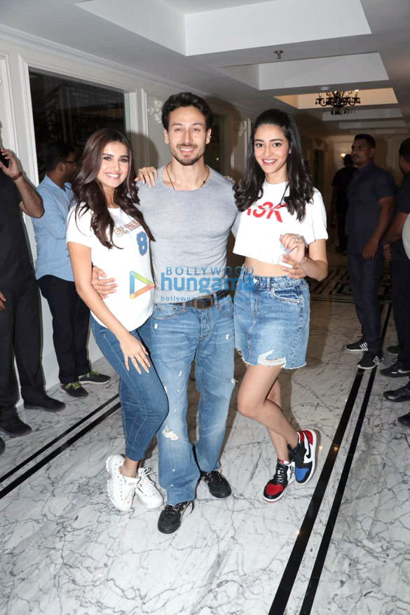 Tiger Shroff, Tara Sutaria and Ananya Panday spotted at Le Reve in Bandra