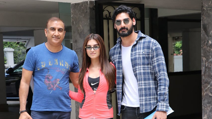 Ahan Shetty, Tara Sutaria and Milan Luthria spotted in Bandra