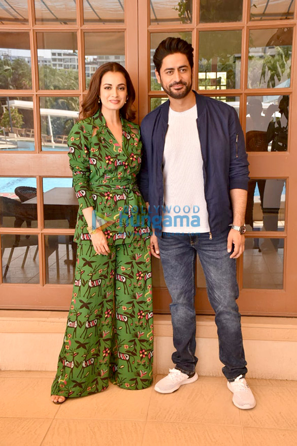 Photos: Dia Mirza and Mohit Raina snapped promoting their web series Kaafir