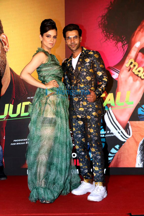 Photos: Kangana Ranaut, Rajkummar Rao and others grace the song launch of ‘Wakhra Swag’ from JudgeMental Hai Kya