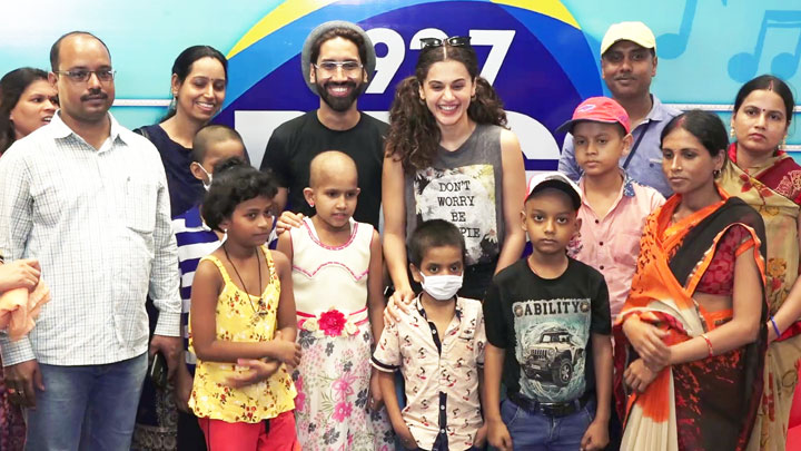 WATCH: Taapsee Pannu met children battling Cancer at Radio Station WATCH Taapsee Pannu met children battling Cancer at Radio Station