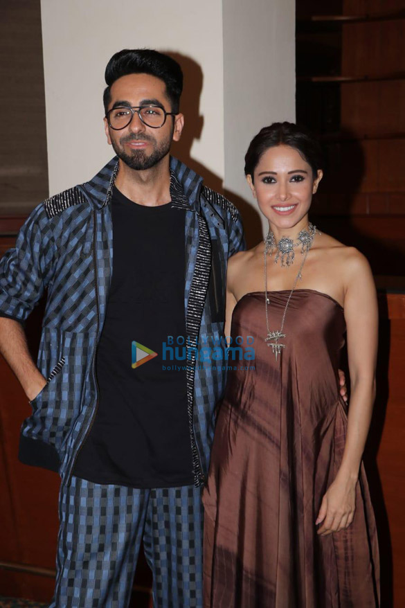 Photos: Ayushmann Khurrana and Nushrat Bharucha snapped during ‘Dream Girl’ promotions