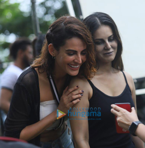 Photos: Mandana Karimi and Sunny Leone snapped on location of their film, Coca Cola
