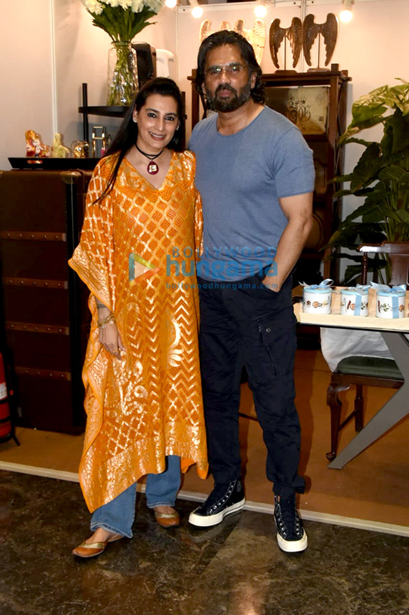 Photos: Suniel Shetty and Mana Shetty snapped at the Araaish fund raising ‘Save The Children India’ event