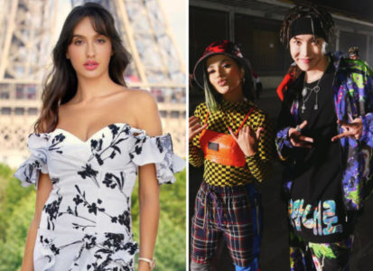 Nora Fatehi Takes Up The Chicken Noodle Soup Challenge By Jhope And Becky G Bollywood News Bollywood Hungama