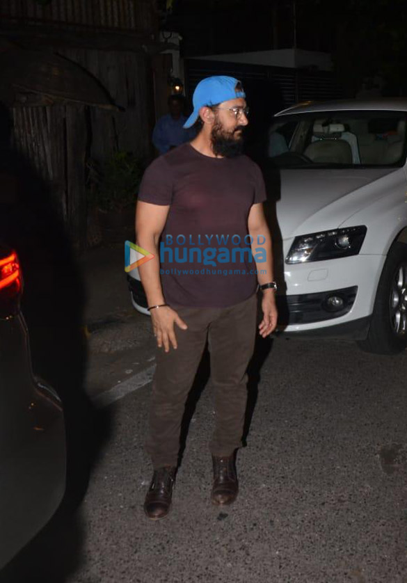 Photos: Aamir Khan snapped at Rekha’s birthday celebration at her residence