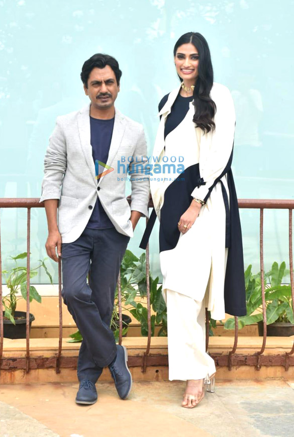 Photos: Athiya Shetty and Nawazuddin Siddiqui snapped promoting the film Motichoor Chaknachoor Photos: Athiya Shetty and Nawazuddin Siddiqui snapped promoting the film Motichoor Chaknachoor