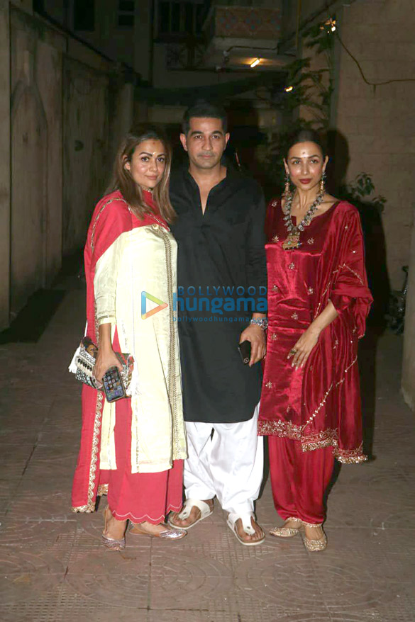 Photos: Malaika Arora and Amrita Arora spotted at their mom Babita Kapoor’s house in Bandra