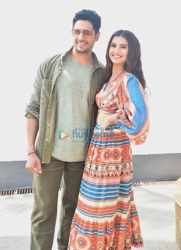 Photos: Sidharth Malhotra and Tara Sutaria snapped promoting their film Marjaavaan