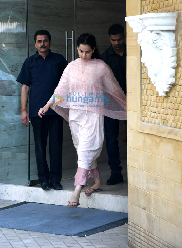 Photos: Kangana Ranaut snapped at a dubbing studio