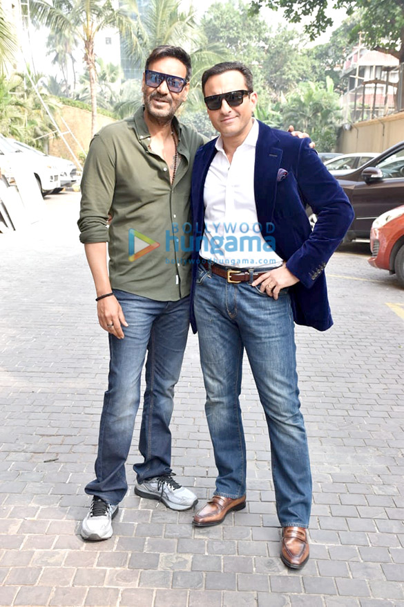 Photos: Ajay Devgn and Saif Ali Khan snapped promoting their film Tanhaji – The Unsung Warrior