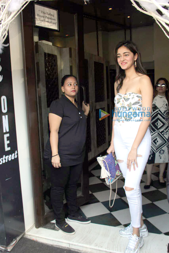 Photos: Ananya Panday spotted at Bastian in Bandra