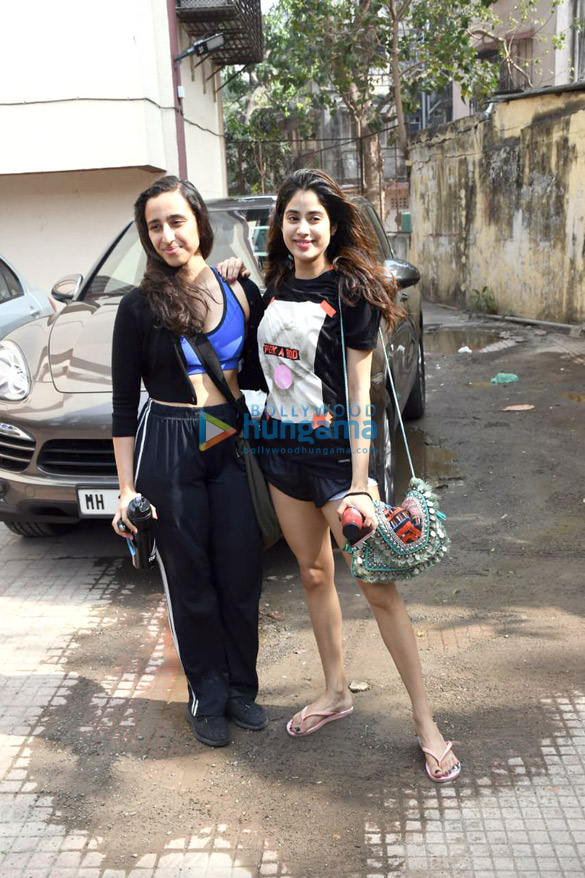 Photos: Janhvi Kapoor and Namrata Purohit spotted at the Pilates gym
