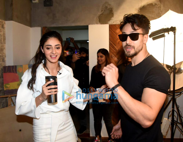Photos: Tiger Shroff and Ananya Panday at a media event