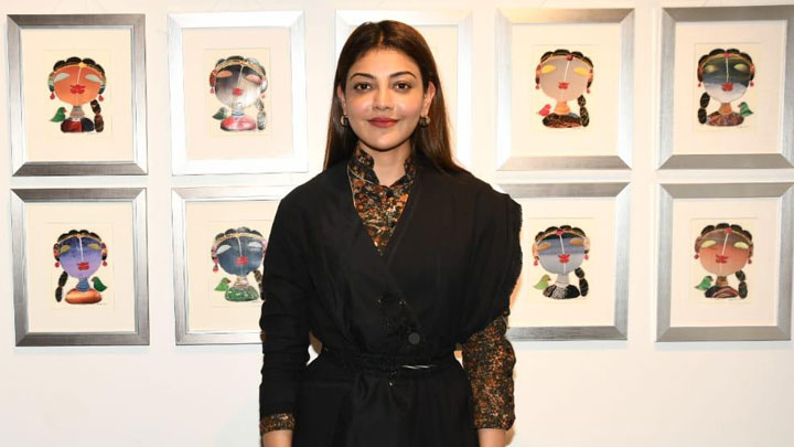 Kajal Aggarwal at Studio 3 Art Gallery‘s Divine Intervention by artist G. Subramanian and P. Gnana Kajal Aggarwal at Studio 3 Art Gallery‘s Divine Intervention by artist G. Subramanian and P. Gnana
