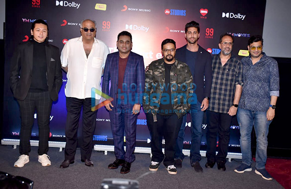 Photos: A.R. Rahman and others snapped at 99 Songs trailer launch Photos: A.R. Rahman and others snapped at 99 Songs trailer launch