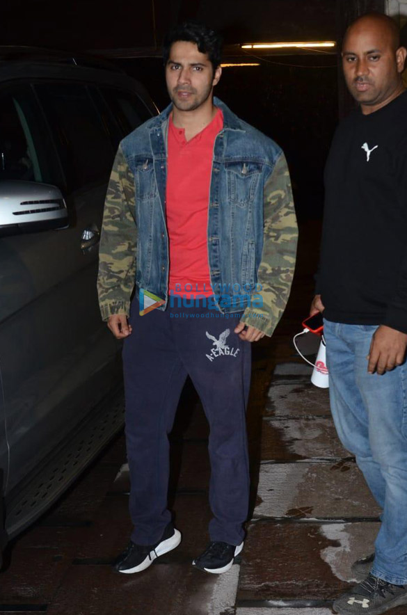 Photos: Varun Dhawan, Nushrat Bharucha and Vatsal Sheth snapped at the gym