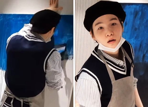 BTS rapper Suga silently painting is therapeutic, reveals