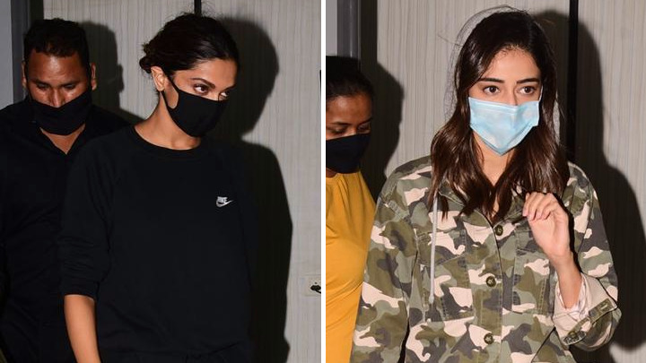 Deepika Padukone and Ananya Panday spotted at Gateway of India post-shoot Deepika Padukone and Ananya Panday spotted at Gateway of India post-shoot
