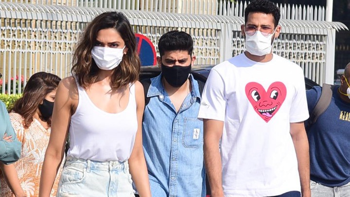 Deepika Padukone and Siddhant Chaturvedi spotted at Gateway of India