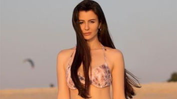 Giorgia Andriani turns up the heat as she poses in a pastel bikini