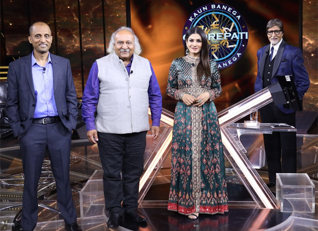 Anoop Khanna, Sylvester Peter are accompanied by Raveena Tandon on Kaun Banega Crorepati 12 : Bollywood News - Vimarsana News