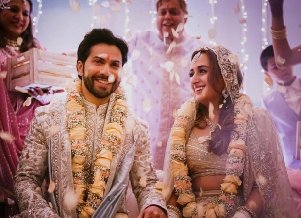 FIRST PHOTOS OUT!  Varun Dhawan and Natasha Dalal look like the quintessential Indian couple in their wedding attire: Bollywood News