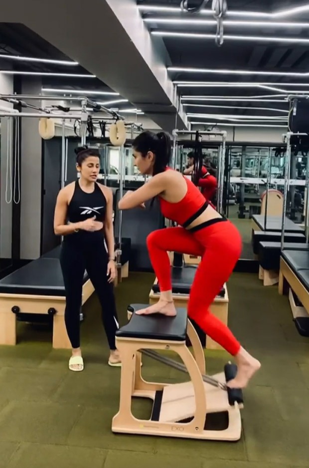 Katrina Kaif sweats it out in the gym during her pilates