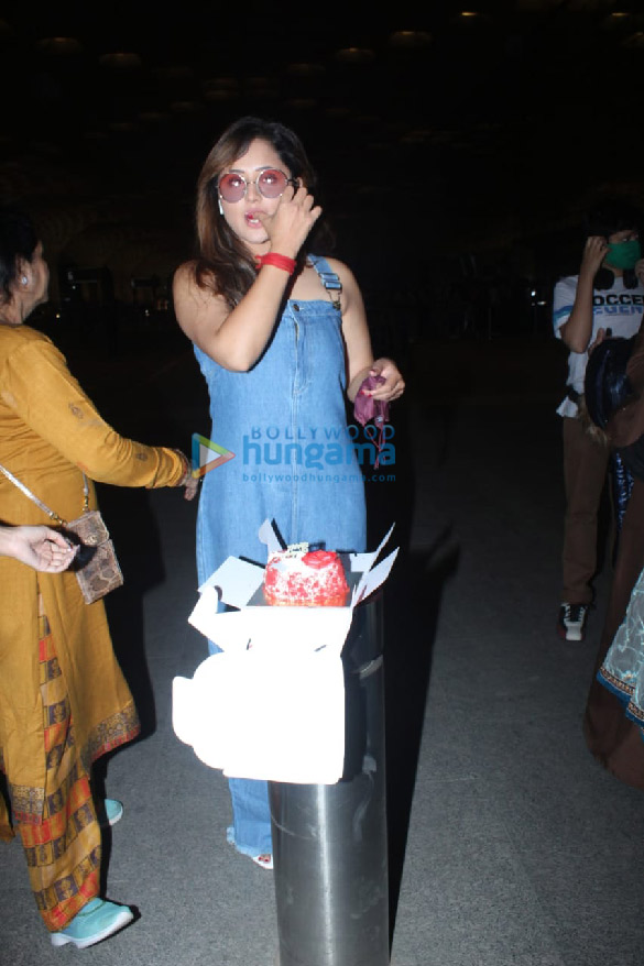 Photos: Rashami Desai celebrates birthday at the airport