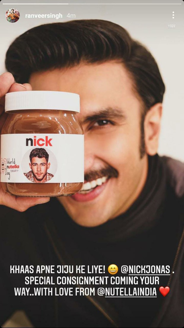 Ranveer Singh has a special gift for 'jiju' Nick Jonas 