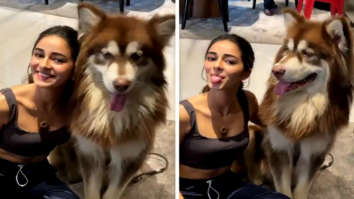 VIDEO: Ananya Panday makes a new furry friend on the sets of Liger