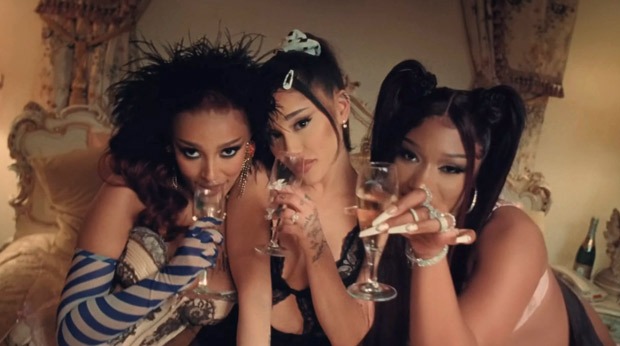 Ariana Grande, Megan Thee Stallion and Doja Cat have sexy girls' night in '34+35′ remix music video  : Bollywood News - Vimarsana News